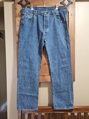 Levi's 501 Original Fit No Stretch Jeans W40 L32 In Medium Wash